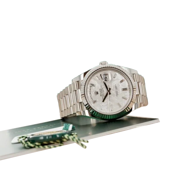 Day-Date 40 228239 White Gold Meteorite Diamond Dial