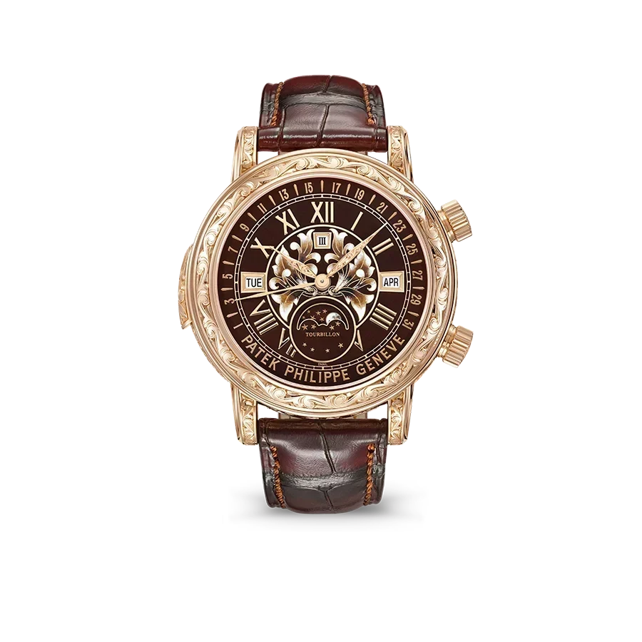 Grand Complications 44mm 6002R-001 Skymoon Tourbillon Rose Gold