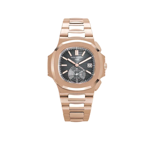 Nautilus 40mm 5980/1R-001 Chronograph Date Rose Gold Black Dial