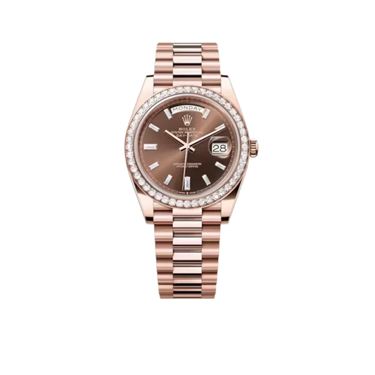 Day-Date 40mm President Rose Gold Diamond Mens Watch 228345