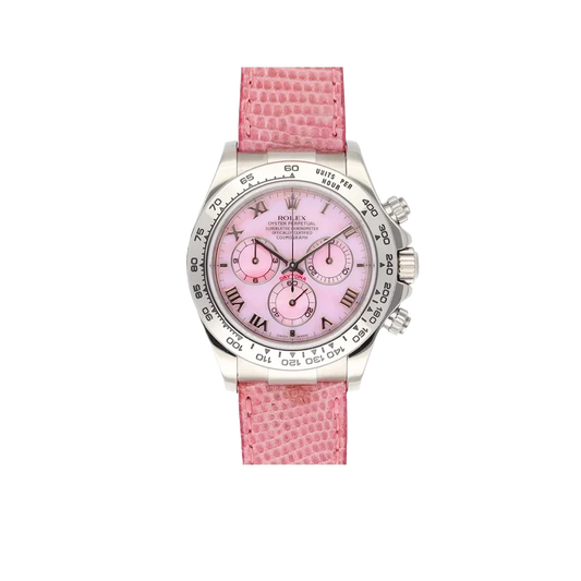Cosmograph Daytona Beach 40mm 116519 White Gold Pink Mother of Pearl Dial