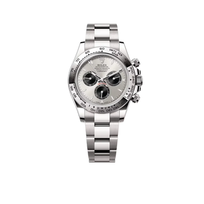 Daytona 40 mm White Gold Silver Dial Mens Watch M126509-0003