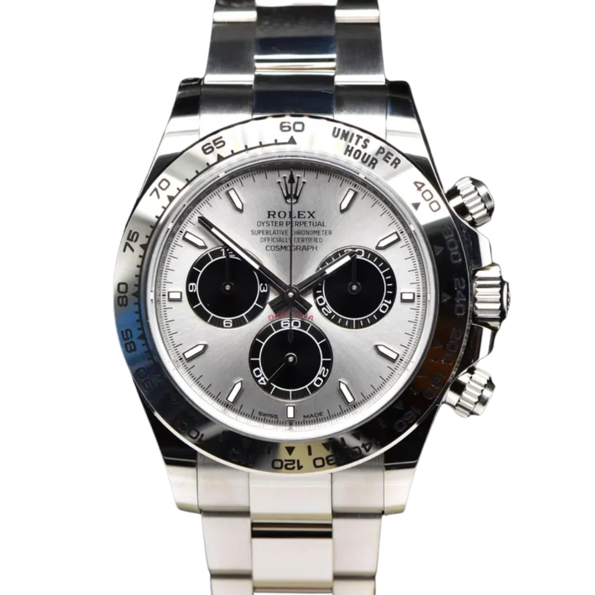 Daytona 40 mm White Gold Silver Dial Mens Watch M126509-0003