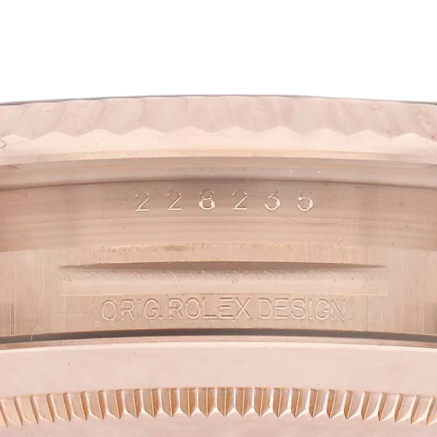 President Day-Date 40mm Rose Gold Chocolate Diamond Watch 228235