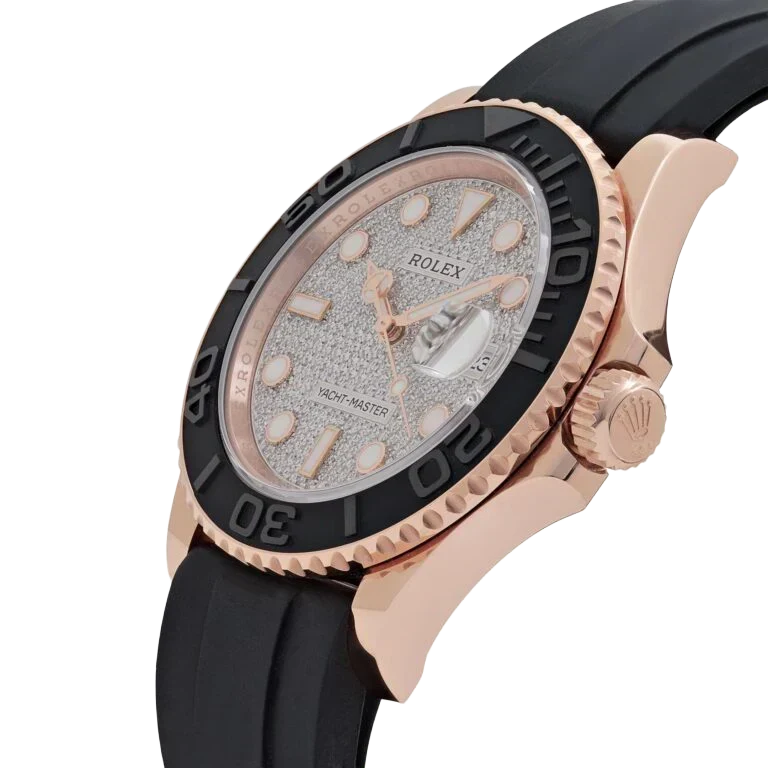 Yacht-Master 40mm 126655 Rose Gold Pavé Diamond Dial