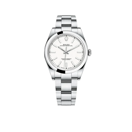 Oyster Perpetual 39mm Stainless Steel WhiteDial Men Watch 114300-0004 New 2025