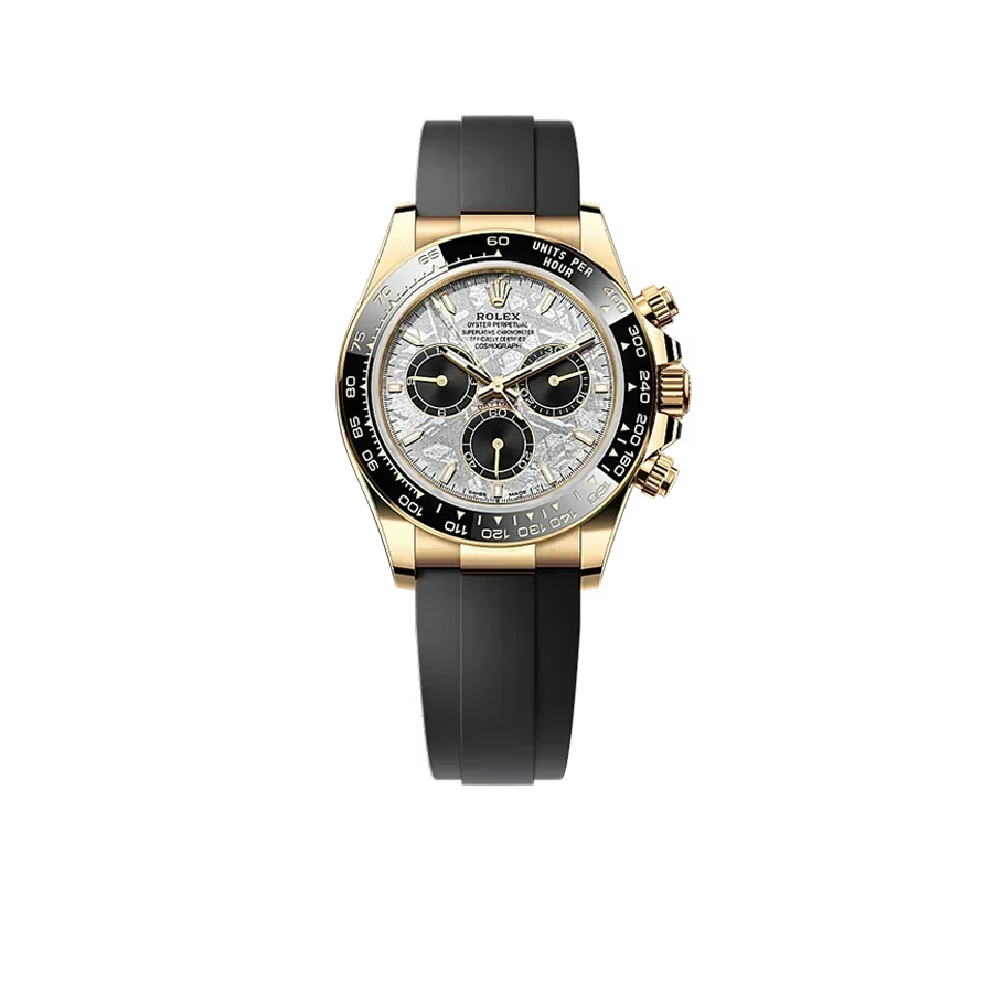 Daytona 40mm Oyster Perpetual Yellow Gold with Meteorite and Black Dial M126518LN-0016