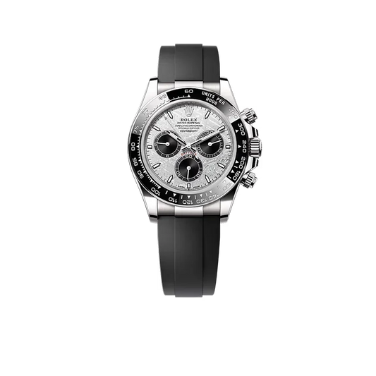 Daytona 40mm Oyster Perpetual White Gold with Meteorite and Black Dial M126519LN-0007