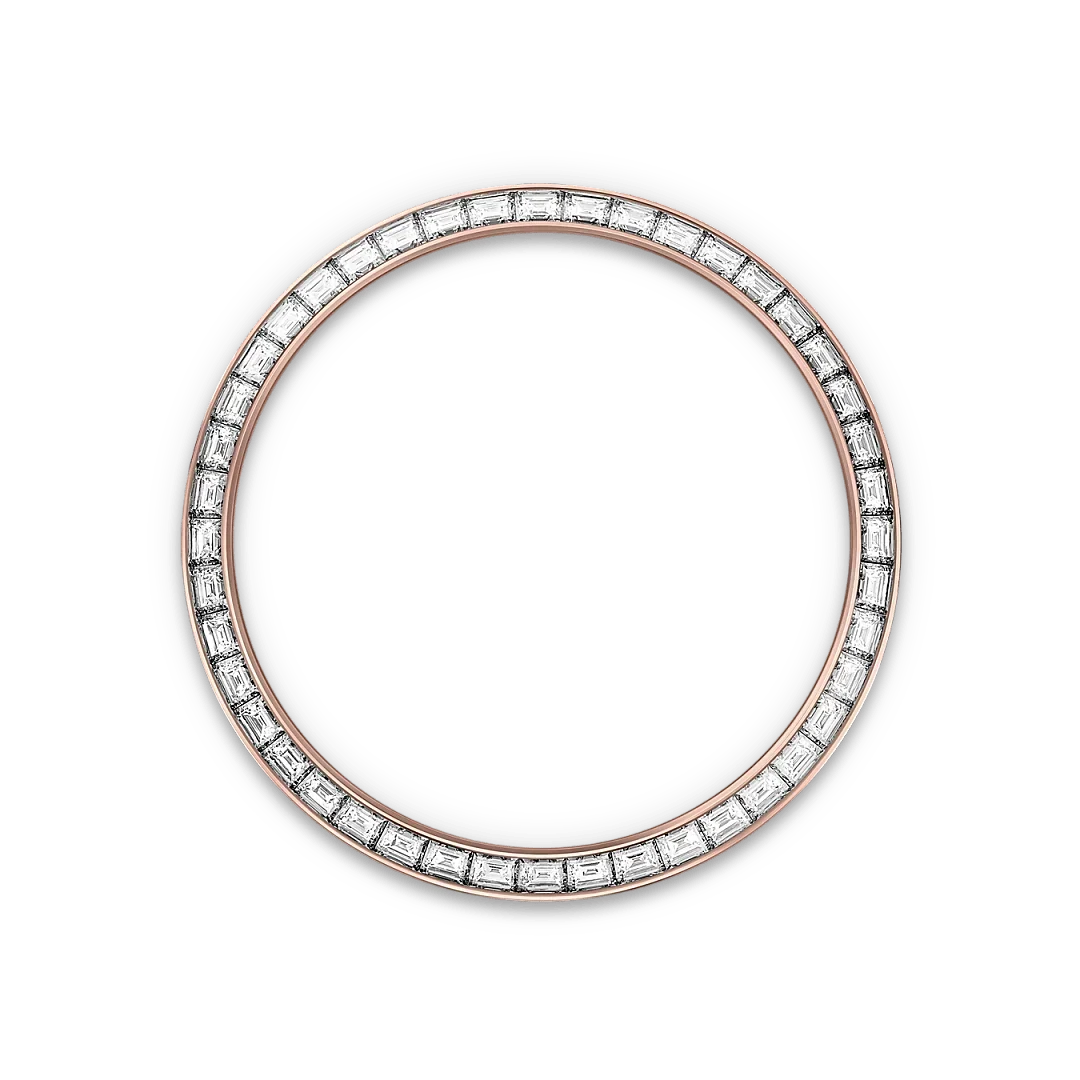 Land-Dweller Oyster 40mm Everosegold & Diamonds Intense White Honeycomb Motif Dial  127385TBR-0003