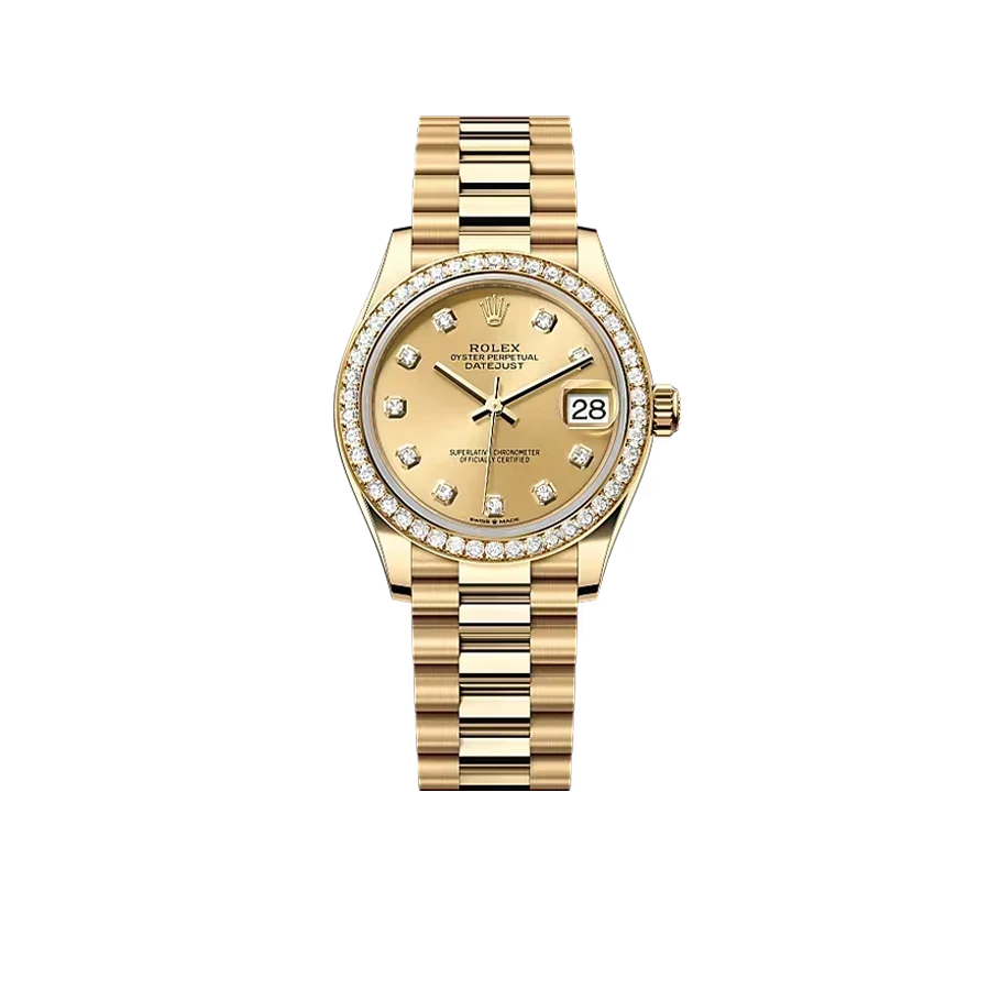 Datejust Oyster 31 mm Yellow Gold and Diamonds 278288RBR-0005