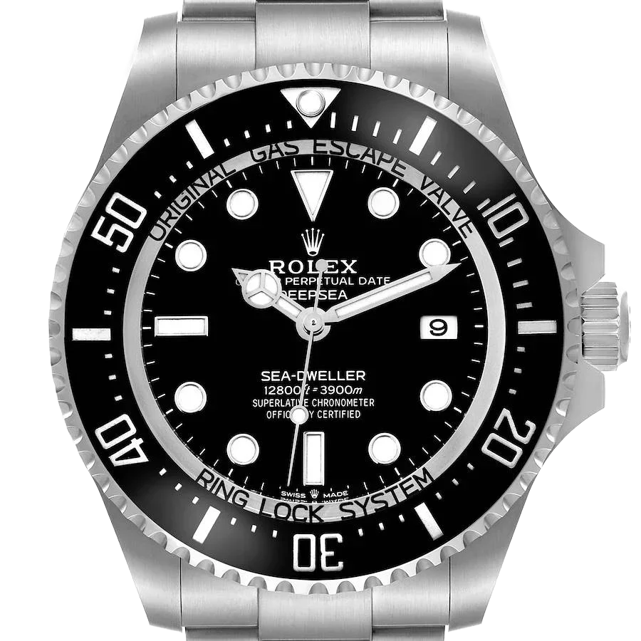 Seadweller Deepsea 44mm Black Dial Steel Mens Watch 136660 (Updated Dial)