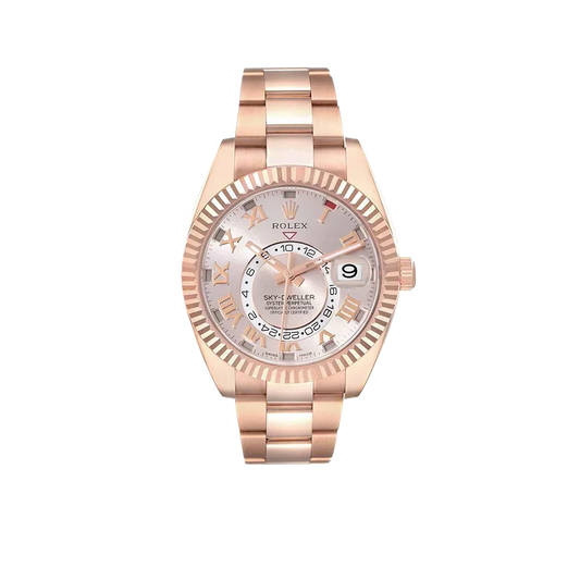 Sky-Dweller 42mm  Rose Gold Sundust Dial Mens Watch 326935