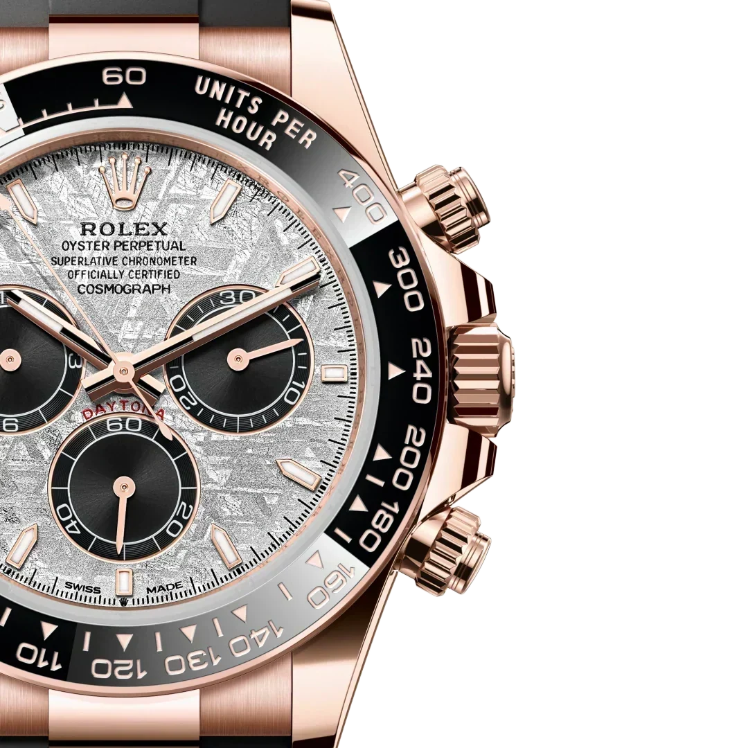 Daytona 40mm Oyster Perpetual Everose Gold with Meteorite and Black Dial M126515LN-0008